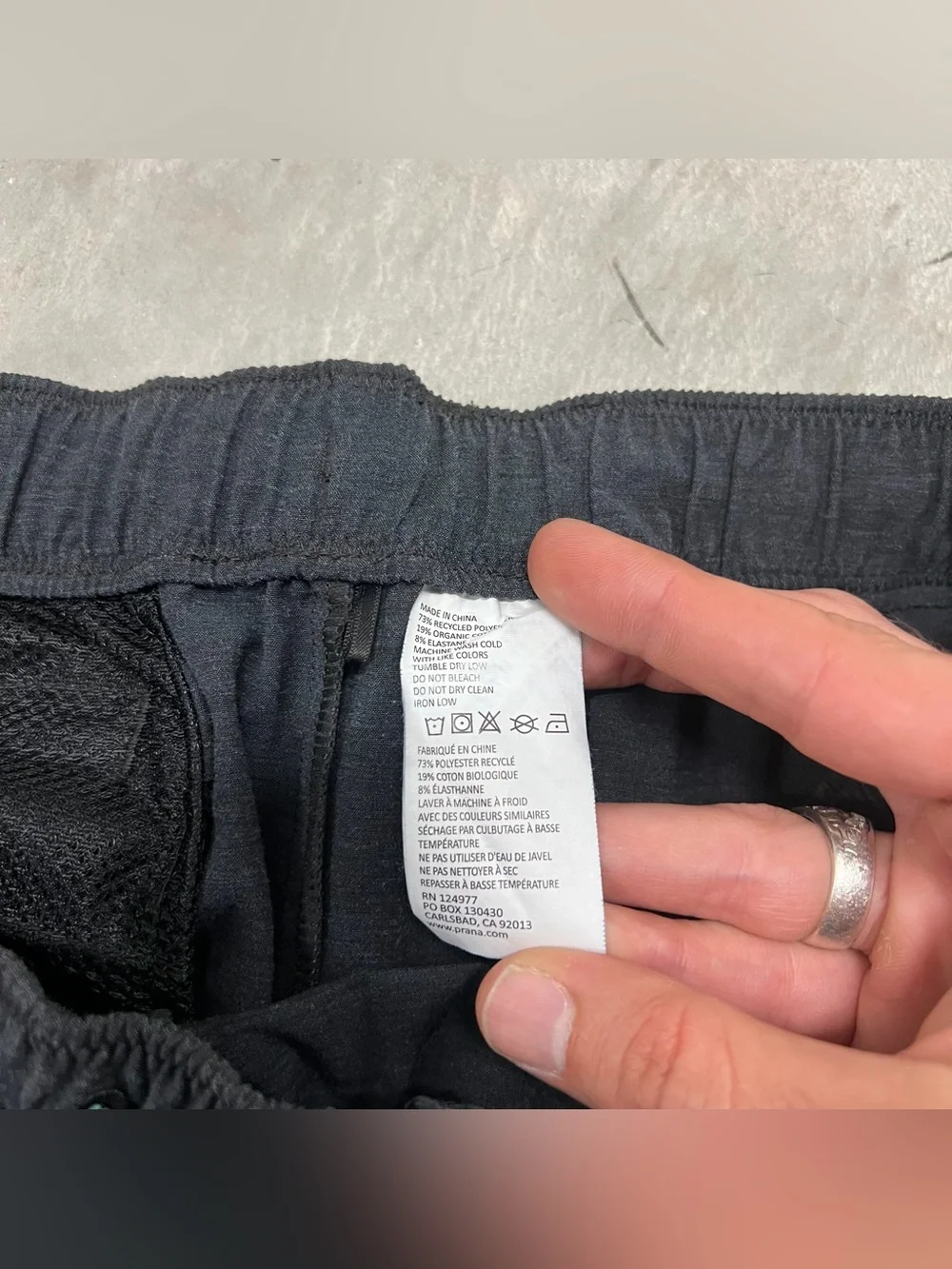 Prana Shorts Womens Medium Gray Performance Blend Elastic Waist Hike Jog Outdoor - Picture 7 of 8